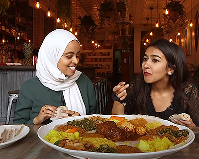 Eating Ethiopian <i>Injera</i>